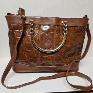 Vintage Rafy Embossed Handbag